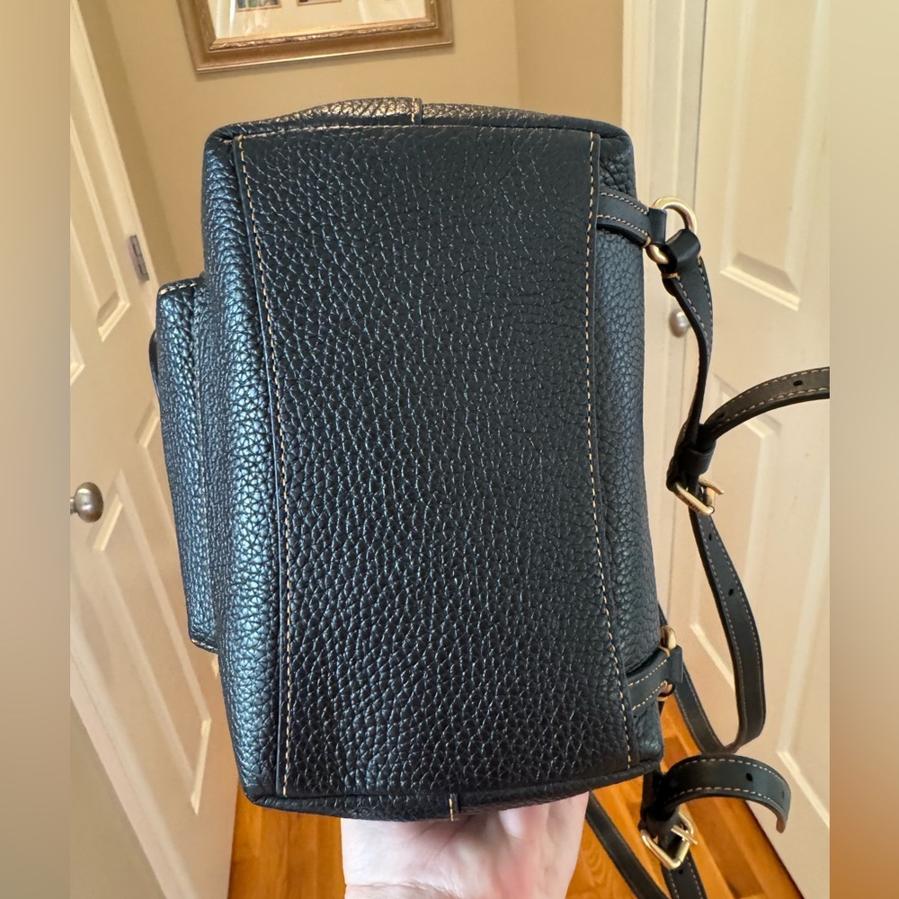 Coach - Riya Backpack 21 Pebbled Leather 2023 - LIKE NEW Rogue Luggage Handle - Picture 7 of 14